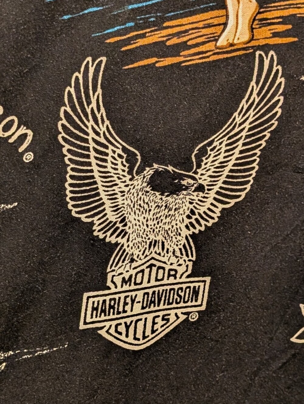 EUC Harley Davidson S Hawaii Exclusive Hula Racer Back Tank Black Aloha Wear - Picture 4 of 7